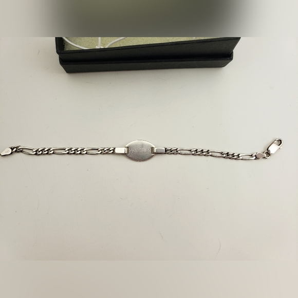 .925.Sterling Silver Medical Alert Bracelet - UNISEX - Allergy: Penicillin - Picture 2 of 8